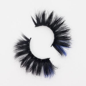 Two Tone Color Fluffy 25MM Mink Lashes KW04