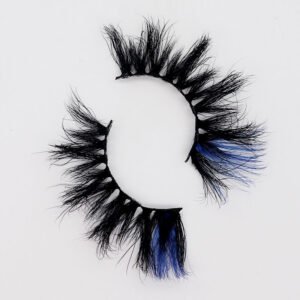 Two Tone Color Fluffy 25MM Mink Lashes KW15