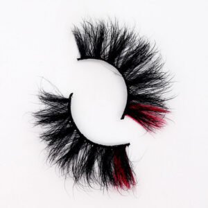 Two Tone Color Fluffy 25MM Mink Lashes KW13