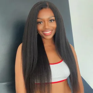 YesLaLa Undetectable Invisible Lace Kinky Straight 13X4 Frontal Lace Wig | Real HD Lace