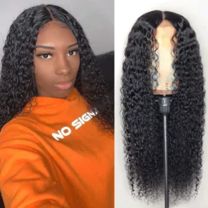 YesLaLa Jerry Curly 13x6 Inch HD Swiss Lace Frontal Wig With Baby Hair