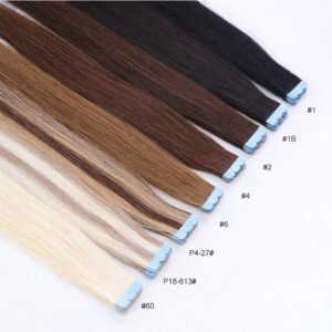 YesLaLa Mini Tape In Hair Extensions Natural Human Hair Tiny Interface 3x0.8cm Skin Weft NonRemy For Side Hair