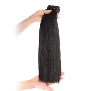 Double Drawn Full End Unprocessed Hair Natural Black 1 Bundle