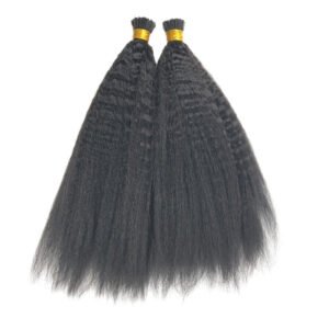 YesLaLa Natural Kinky Straight DoubleDrawn Real Best Human Hair ITip Hair Extensions Wholesale