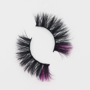 Two Tone Color Fluffy 25MM Mink Lashes KW01