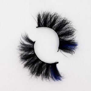 Two Tone Color Fluffy 25MM Mink Lashes KW11