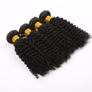 YesLaLa 4 Bundles Natural Deep Curl 10A Virgin Human Hair
