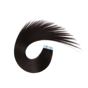 YesLaLa 10A+ Tape In Straight Hair Extensions Natural Human Hair For Black Women 40PCS